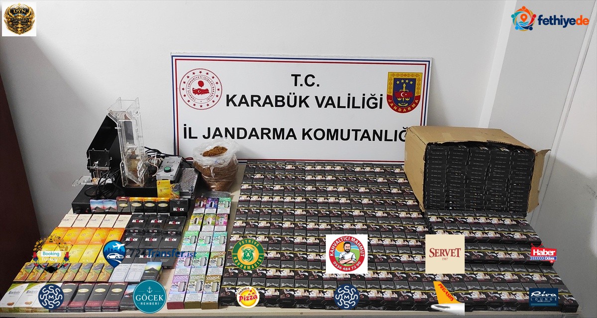 Karabük'te aramada 1100 paket makaron ele geçirildi, 1 zanlı gözaltına alındı