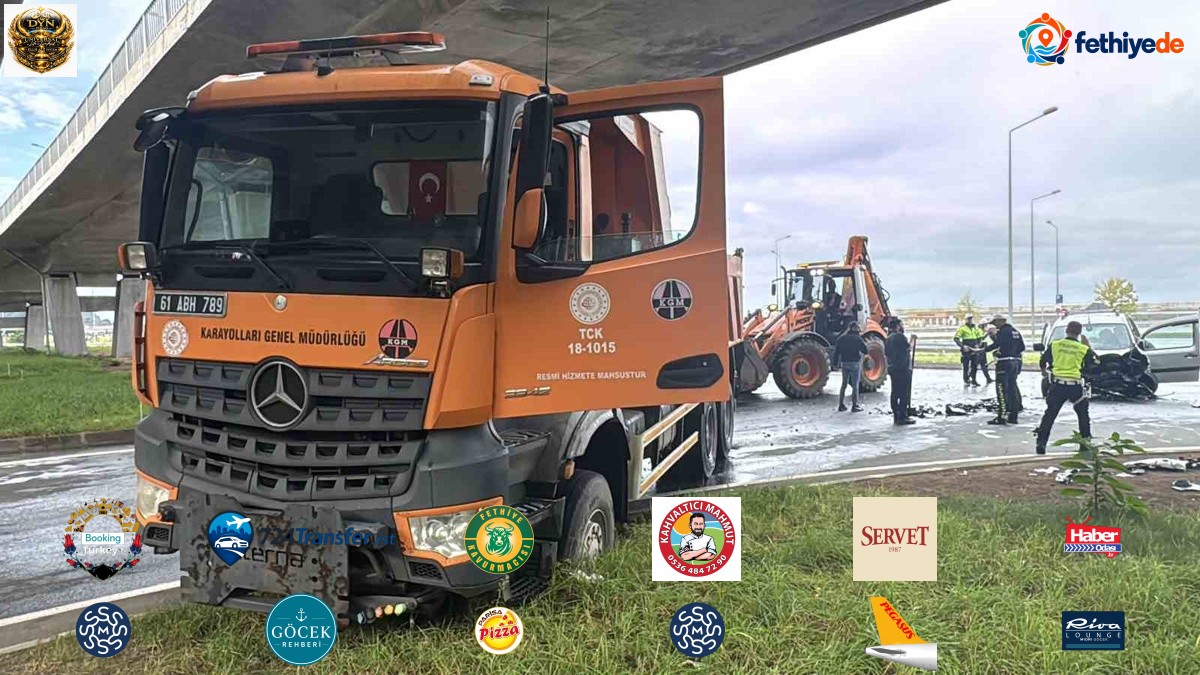 Rize Pazar'da kamyonla kafa kafaya çarpışan araçta baba ve kızı yaralandı