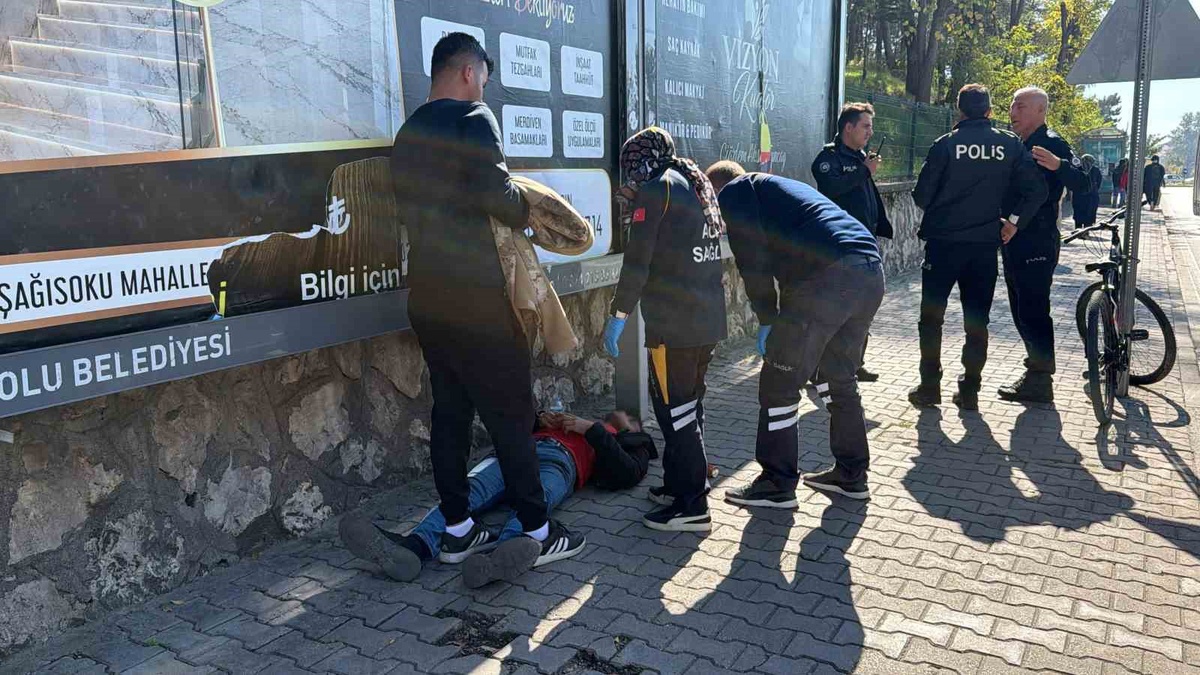 Bolu'da iş görüşmesine giderken bayılan kişi başından yaralandı