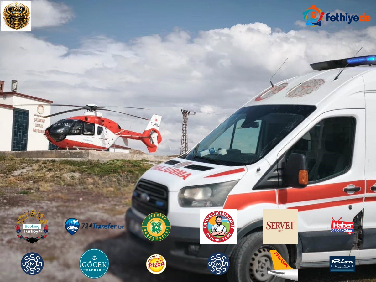 Sepsis tanılı 21 günlük bebek Çaldıran'dan helikopterle Van'a sevk edildi