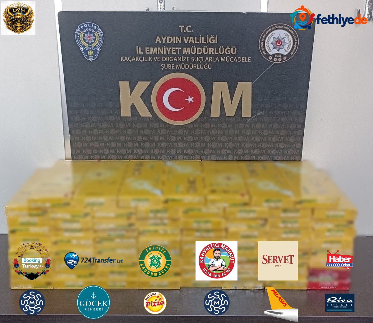 Aydın Efeler'de kaçakçılık operasyonunda 947 paket gümrük kaçağı sigara ele geçirildi