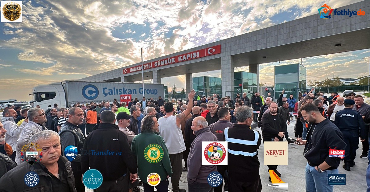Hamzabeyli'de TIR şoförlerinin dozvola eylemi 3 saatte sona erdi
