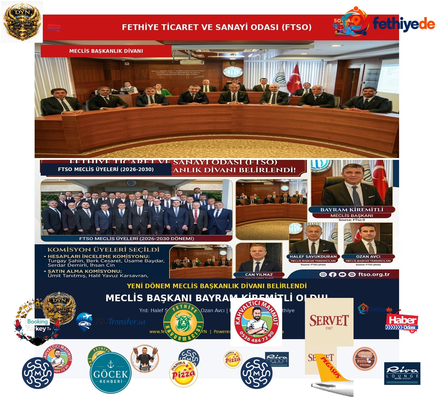 FETHİYE TİCARET VE SANAYİ ODASI (FTSO)YENİ DÖNEM MECLİS BAŞKANLIK DİVANI BELİRLENDİ!
