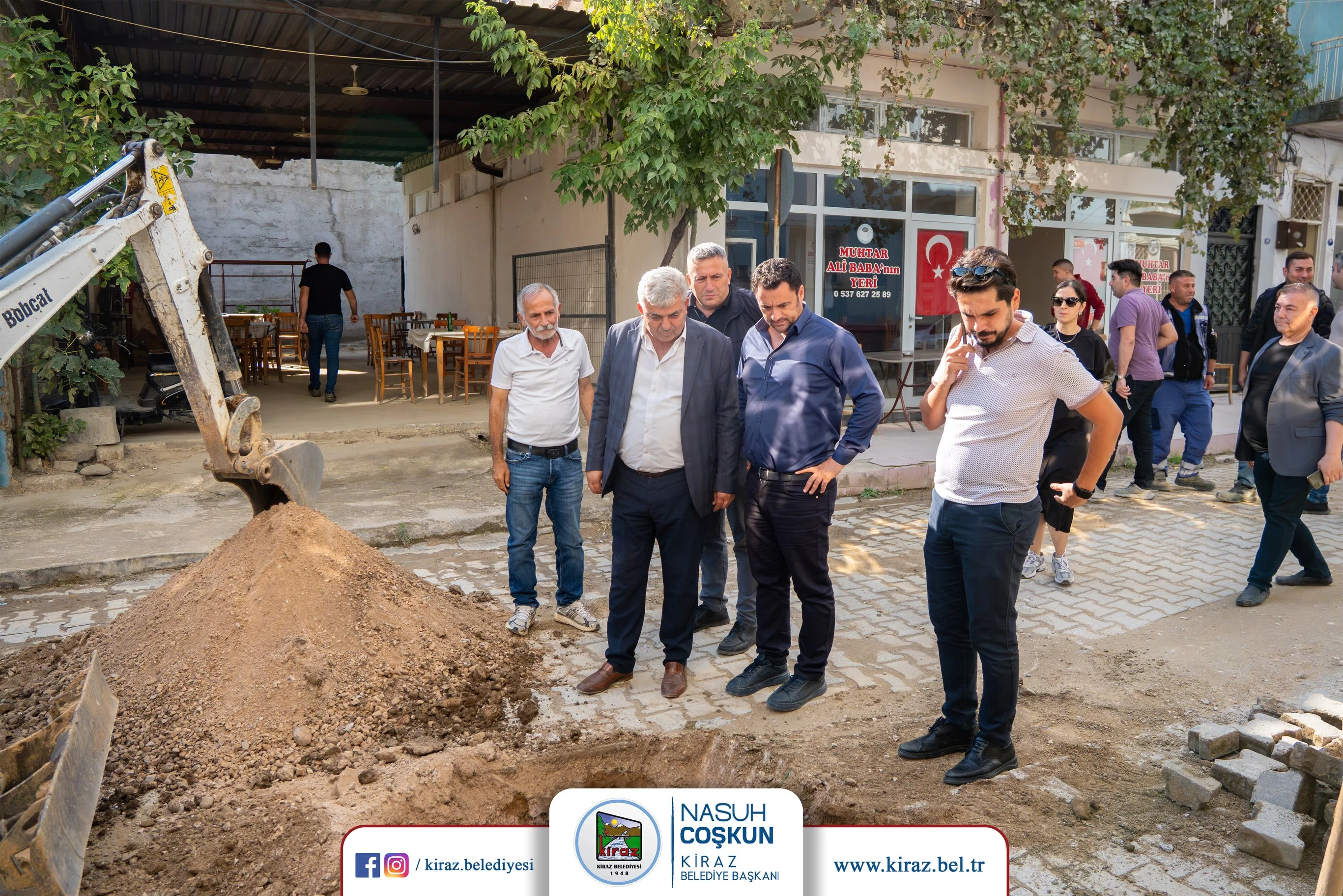 [BELEDIYE · İzmir · Kiraz] Başkan Coşkun Devam Eden Projeleri Yerinde İnceledi