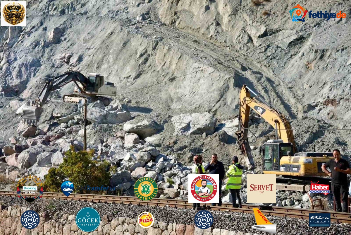 Üzümlü Kaymakamı Hökelekli, sel nedeniyle demir yolu hattındaki çalışmaları inceledi