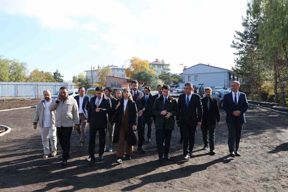 Erzurum Gastronomi Lisesi'nin yeni kampüsündeki çalışmalar yerinde incelendi