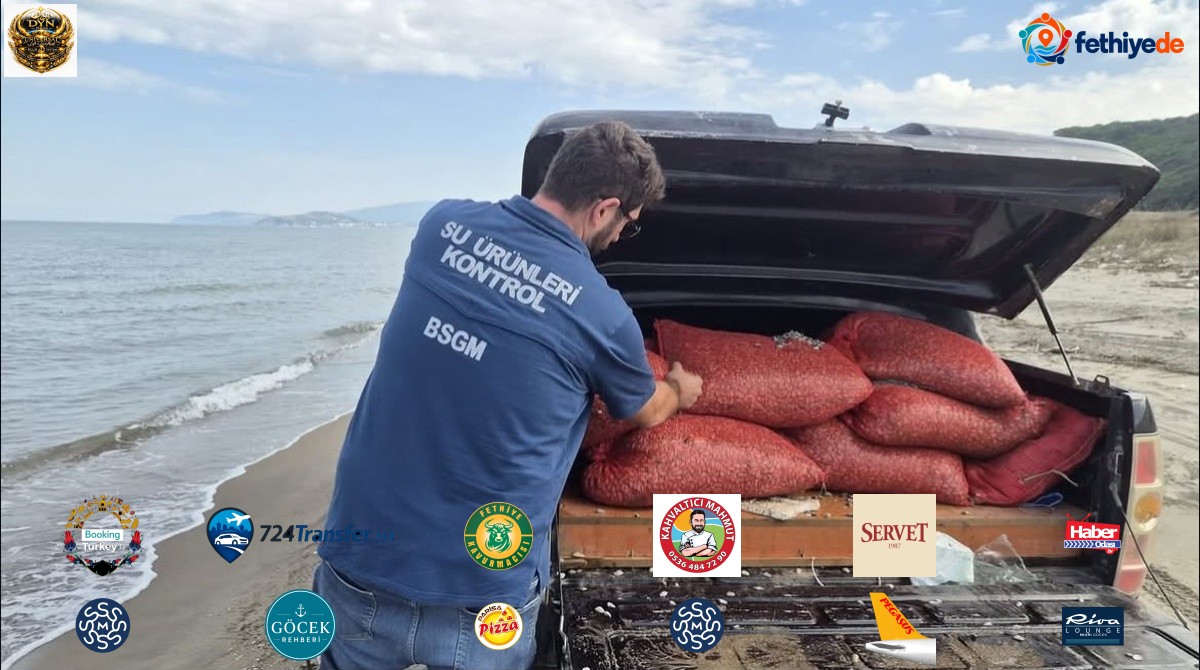 Mudanya'da kaçak avcılıkta 17 el dreçi ve 2 ton 760 kilo kum şırlanı ele geçirildi