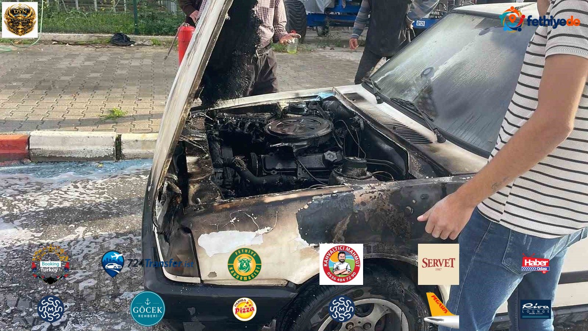 Karaman'da seyir halindeki otomobilin motor kısmı alev aldı, itfaiye söndürdü