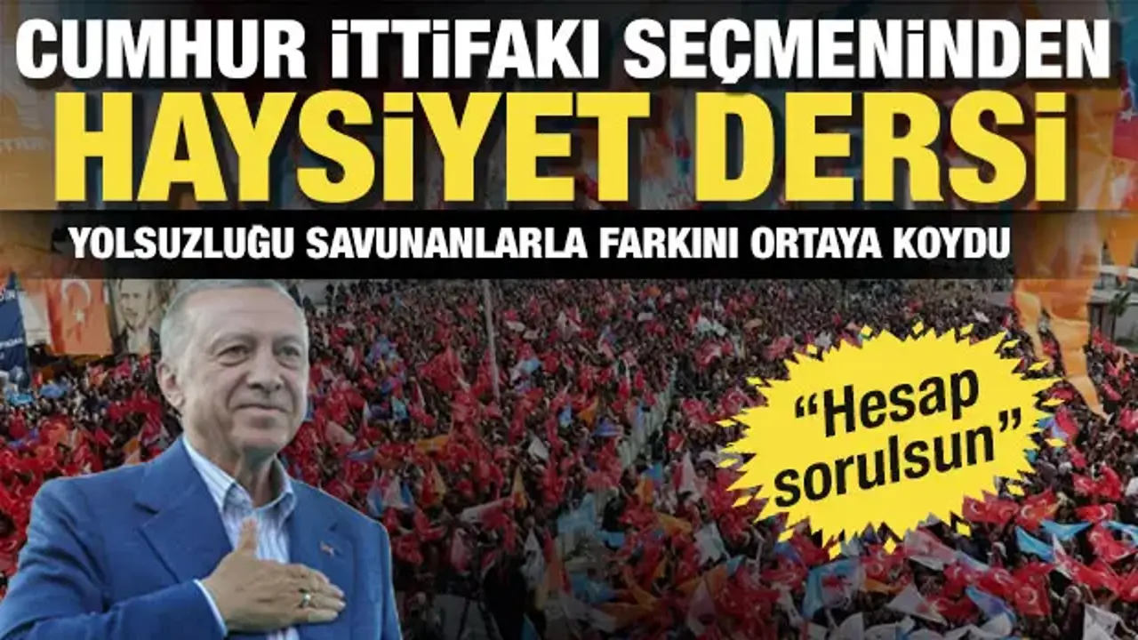 Kirli çarkı savunan muhalefet seçmeniyle hesap soran Cumhur İttifakı arasındaki uçurum