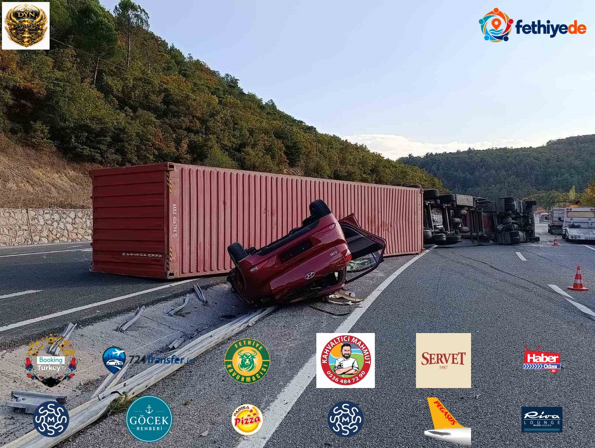 Balıkesir'de tır devrildi, İvrindi-Edremit yolunda ulaşım durdu, 1 kişi yaralandı.