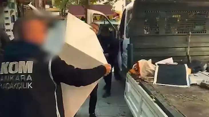 Ankara'da kaçak elektronik sigara ve tütün satan adrese baskın: 9 gözaltı