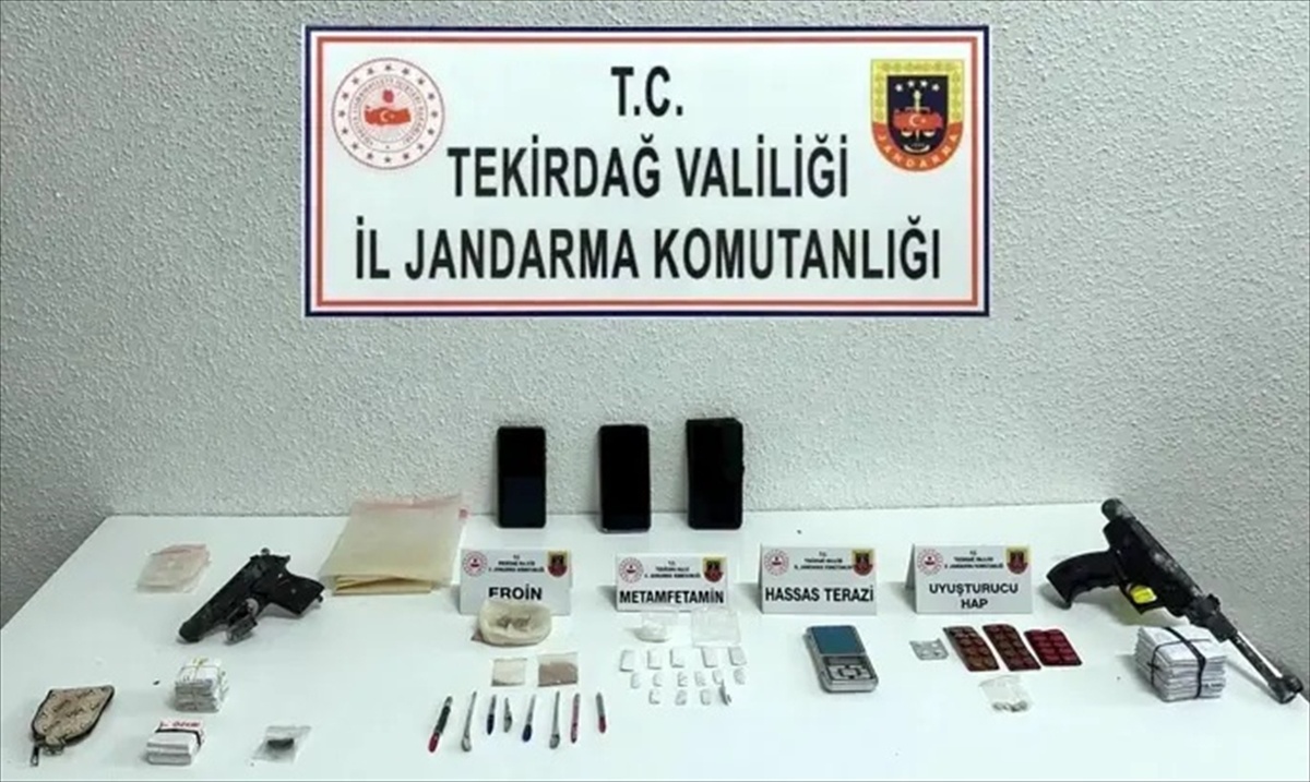 Tekirdağ Marmaraereğlisi'nde uyuşturucu operasyonunda 2 şüpheliden 1'i tutuklandı