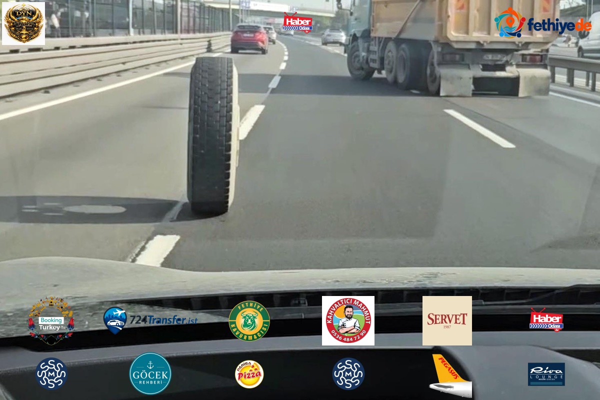 İstanbul Cevizlibağ'da kamyonun iki lastiği peş peşe yerinden çıktı