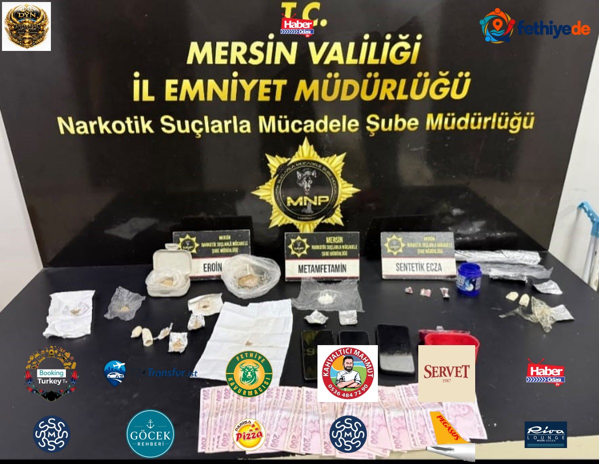 Mersin'de uyuşturucu operasyonunda 5 şüpheli tutuklandı, 231 bin 400 TL ele geçirildi