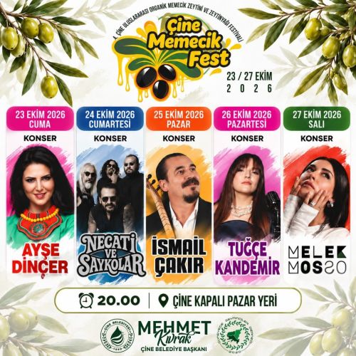 [BELEDIYE · Aydın · Çine] 23-27 ekim tarihleri arasında 4. çine memecik fest’te buluşuyoruz