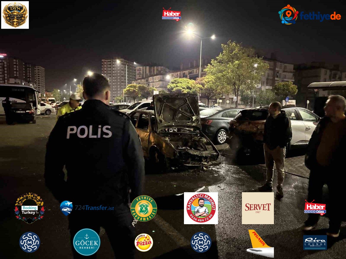 Kayseri'de alev alan otomobil park halindeki 3 araca zarar verdi, sürücü yaralandı