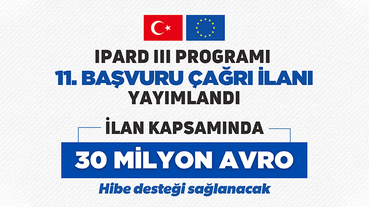 [BELEDIYE · Burdur · Tefenni] IPARD III Programı Kapsamında 11. Başvuru Çağrı İlanı Yayımlandı