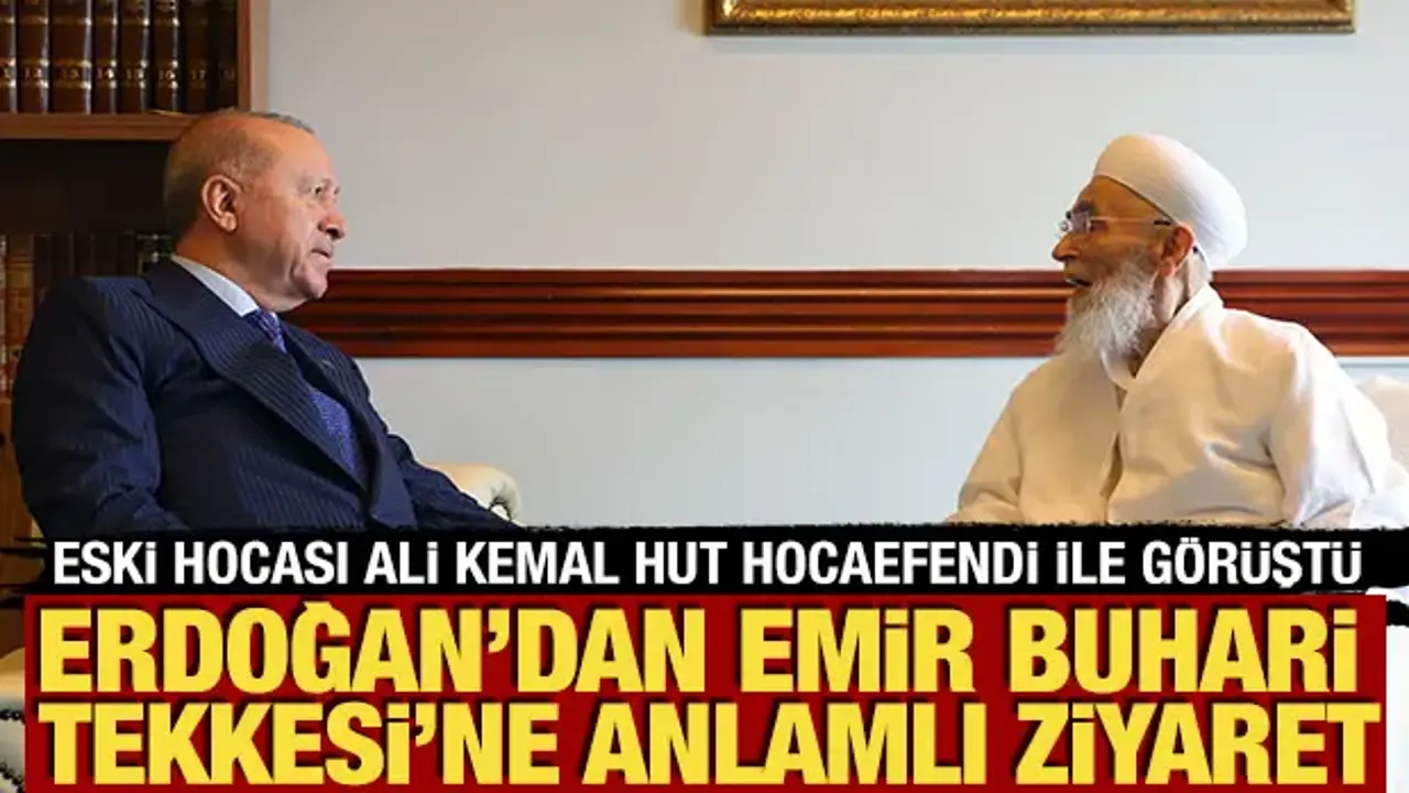 Cumhurbaşkanı Erdoğan eski hocası Ali Kemal Hut ile bir araya geldi