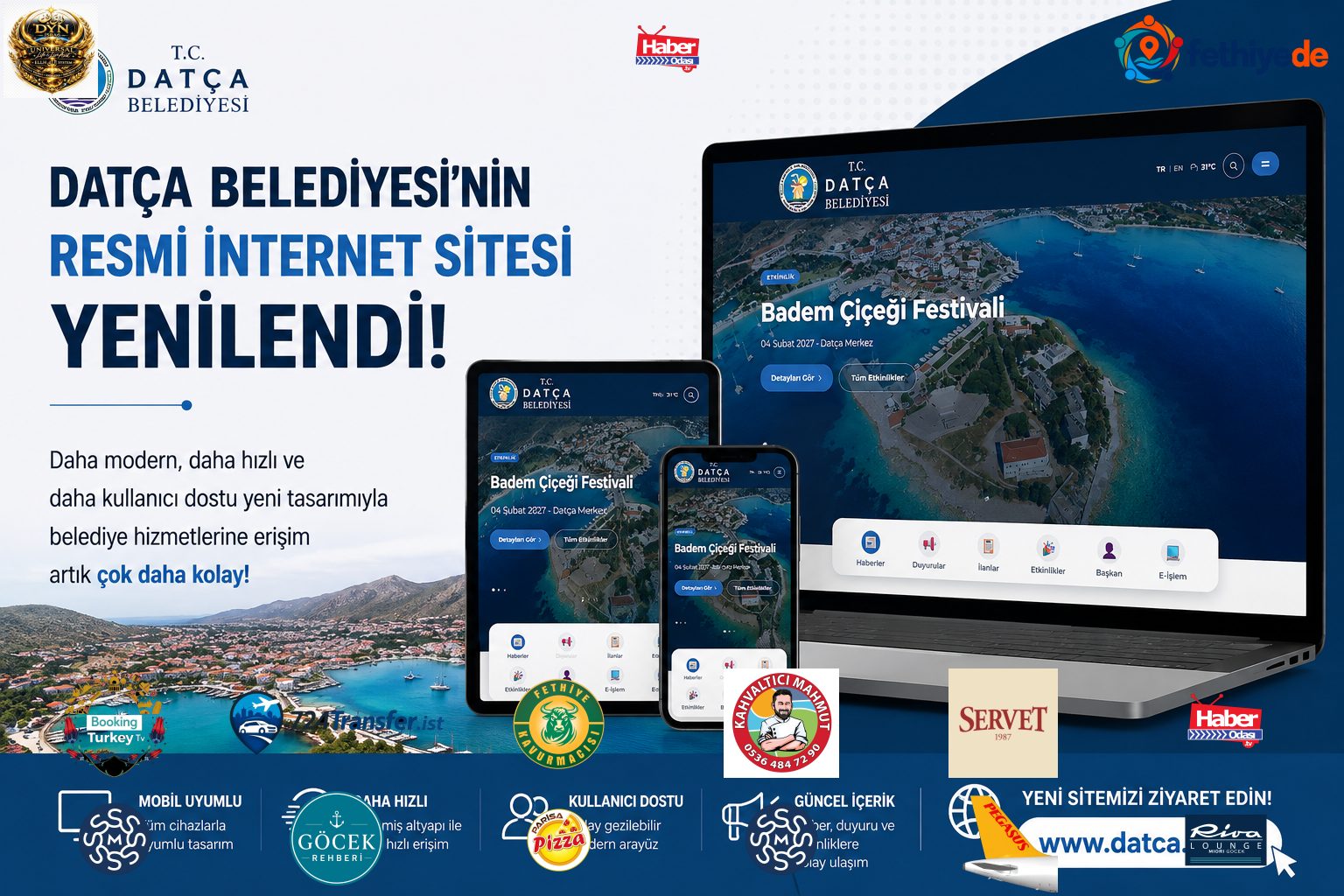 [BELEDIYE · Muğla · Datça] Datça Belediyesi’nin Resmi İnternet Sitesi Yenilendi | Datça Belediyesi