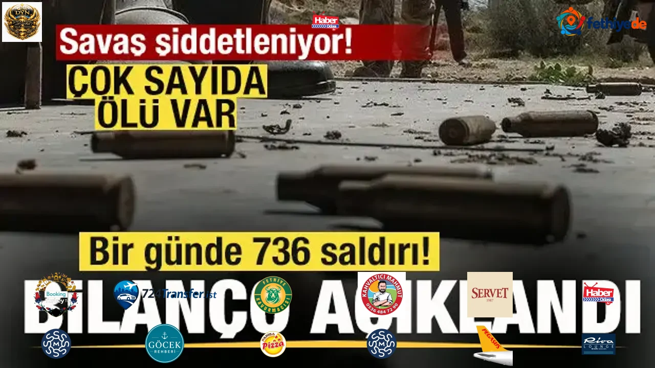 Savaş şiddetleniyor! Bir günde 736 saldırı! Bilanço açıklandı! Çok sayıda ölü var