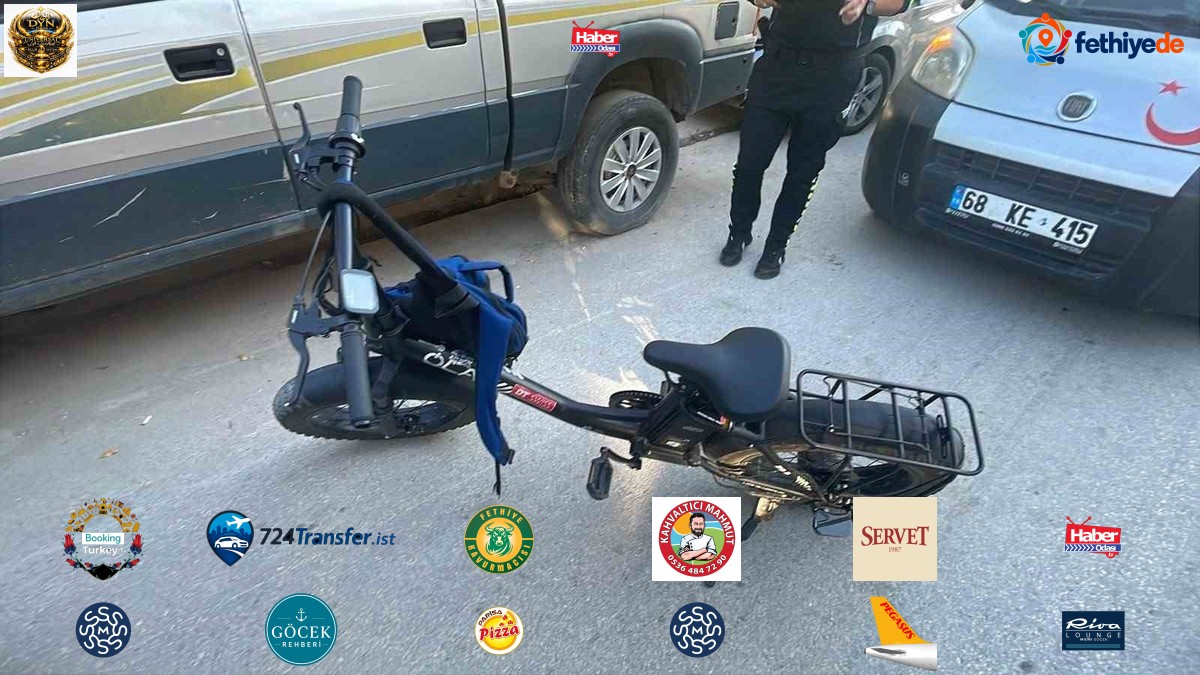 Karaman'da elektrikli bisiklet ticari araca çarptı, 16 yaşındaki sürücü yaralandı