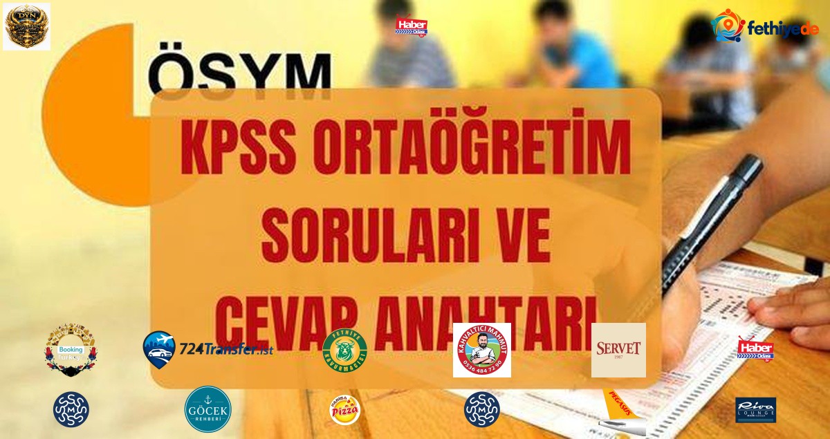 KPSS Ortaöğretim SORULARI ve CEVAP ANAHTARI (osym.gov.tr) 2026 KPSS Lise sınavı soruları ve cevap anahtarı yayımlandı mı, nereden bakılır?