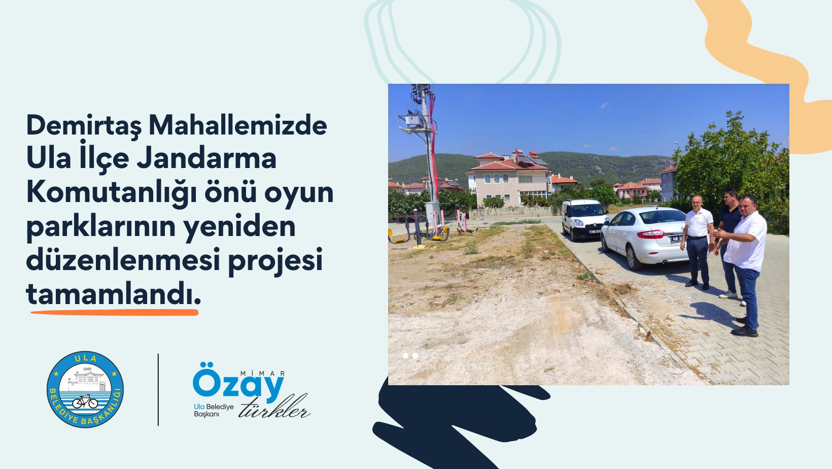 [BELEDIYE · Muğla · Ula] Demirtaş Mahallemizde Oyun Parklarının Yeniden Düzenlenmesi Projesi Tamamlandı