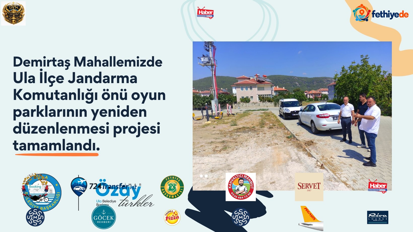 [BELEDIYE · Muğla · Ula] Demirtaş Mahallemizde Oyun Parklarının Yeniden Düzenlenmesi Projesi Tamamlandı