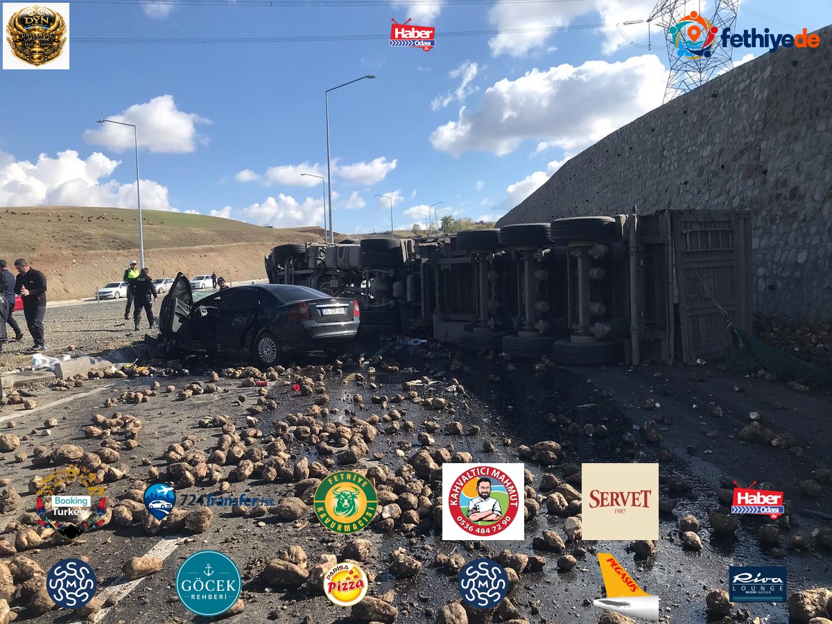 Ağrı Hamur'da pancar yüklü TIR otomobille çarpıştı, 4 kişi öldü, 1 kişi yaralandı