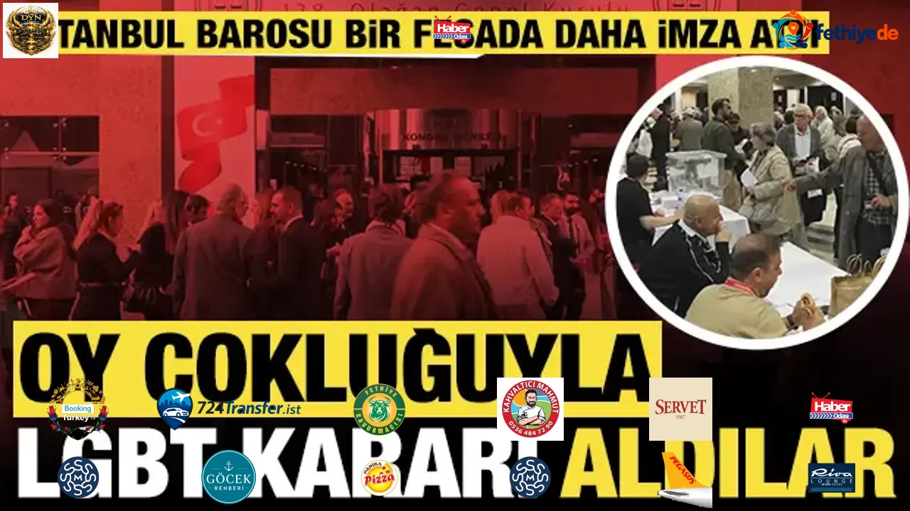 İstanbul Barosu bir fesada daha imza attı: Oy çokluğu ile 'LGBT' kararı aldılar