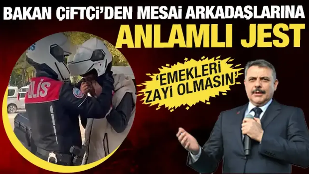 Bakan Çiftçi KPSS sınavına geç kalan adaylara yardımcı olan polislere teşekkür etti