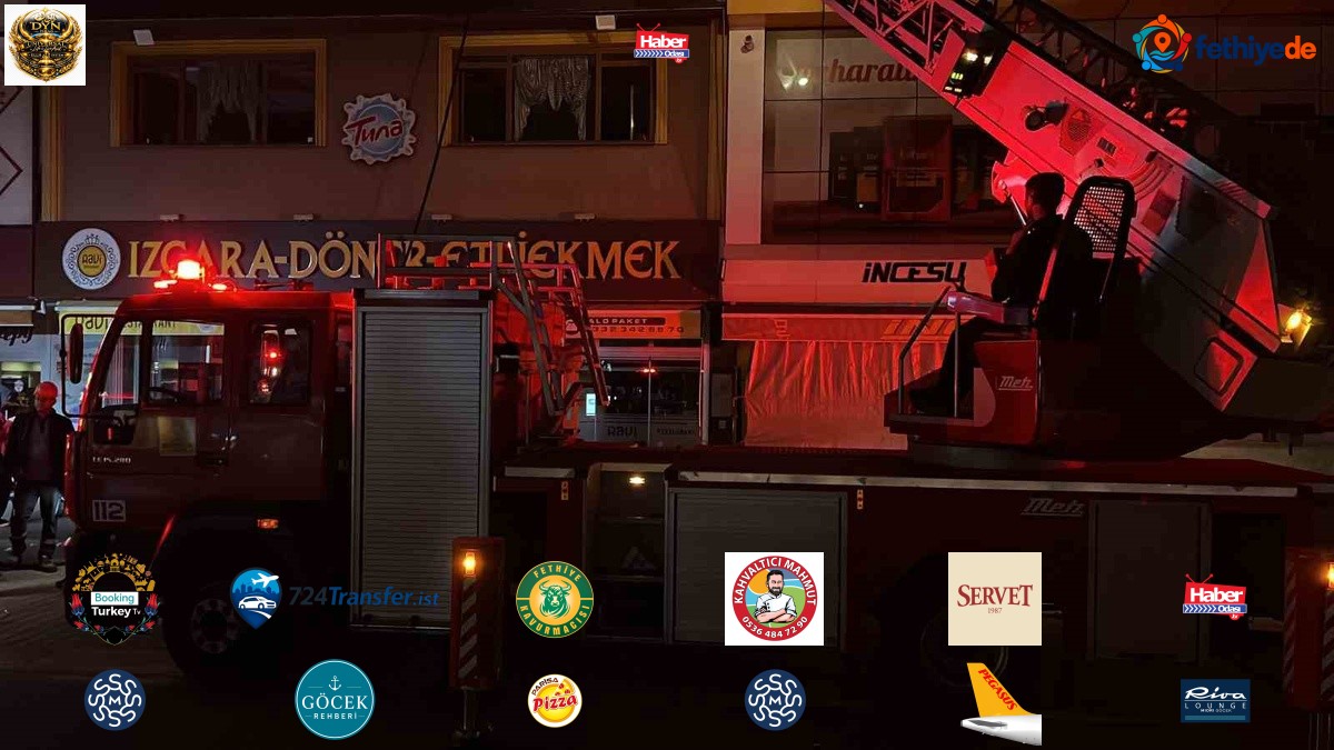 Konya Karatay'da etli ekmek fırınının bacasında çıkan yangın itfaiyece söndürüldü