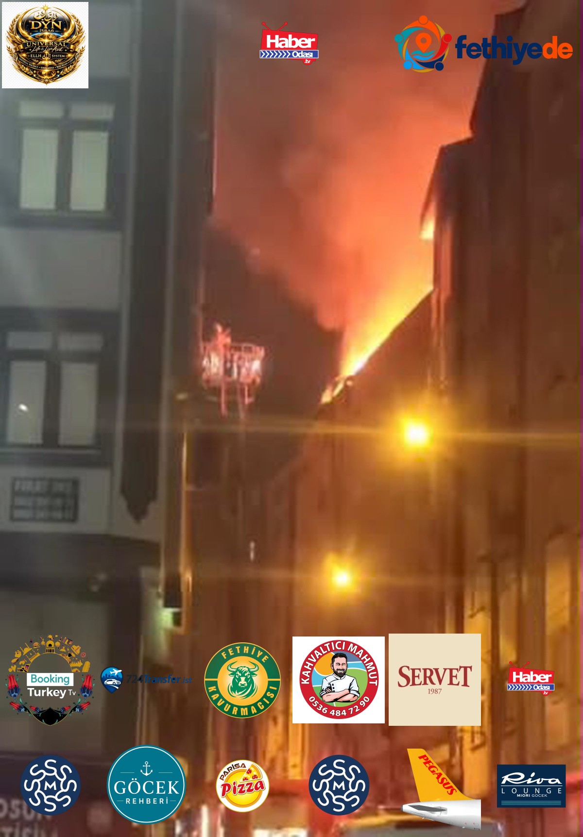 Esenler'de 5 katlı binanın çatısındaki yangın söndürüldü, ölen ya da yaralanan olmadı