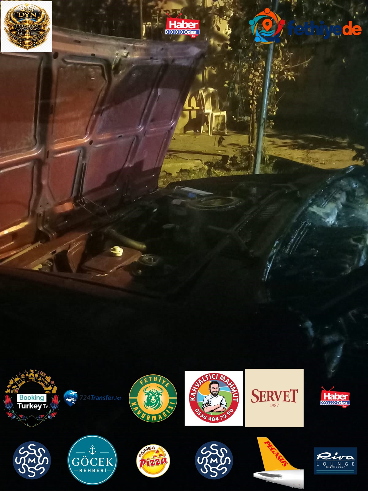Karabük'te bahçedeki otomobil yandı, kundak şüphesiyle bir kişi gözaltına alındı
