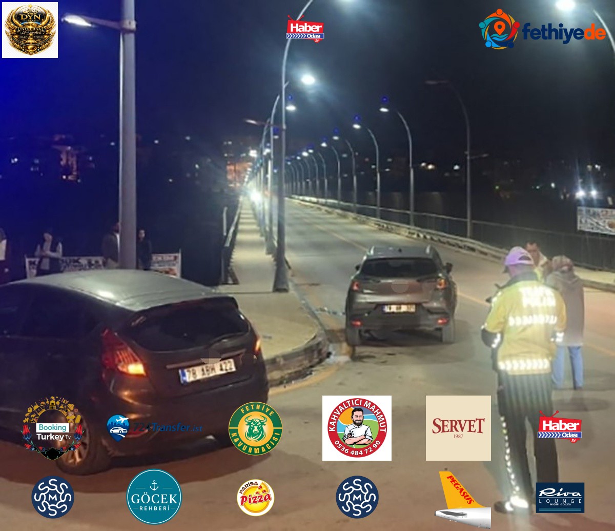 Karabük'te kavşakta çarpışan iki otomobilde 2 sürücü yaralandı