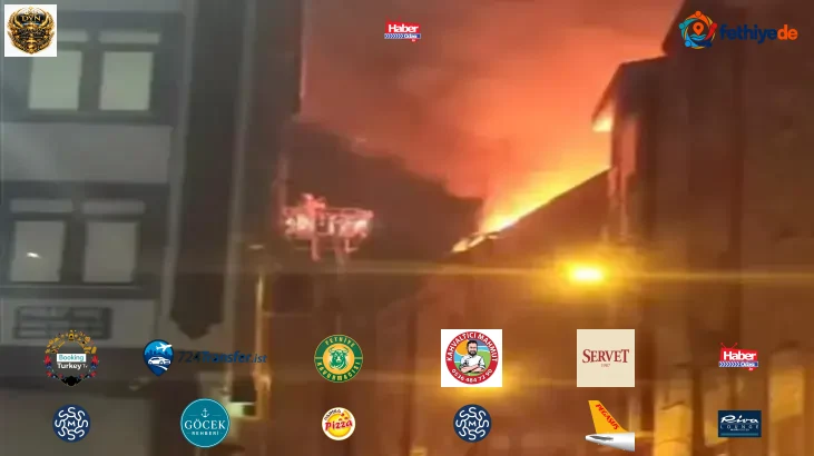 Esenler'de Beş Katlı Binanın Çatısında Çıkan Yangın Söndürüldü