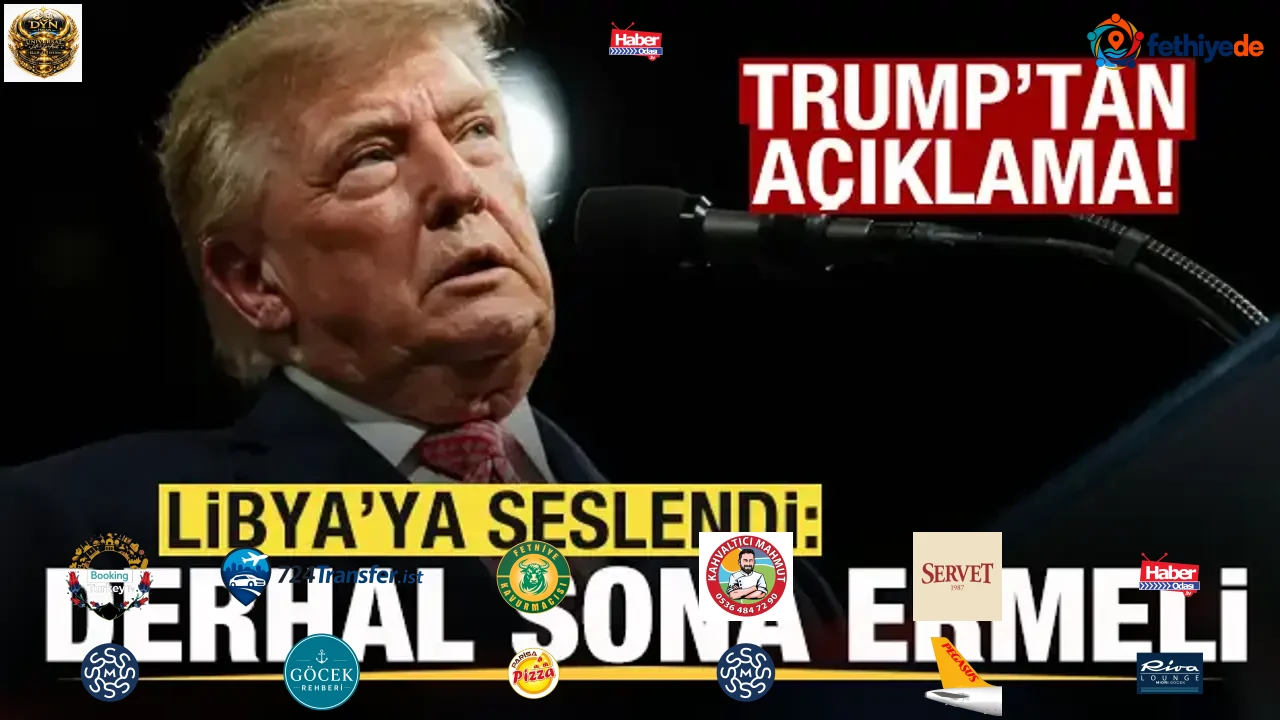 Trump'tan son dakika açıklaması! Libya'ya seslendi: Derhal sona ermeli