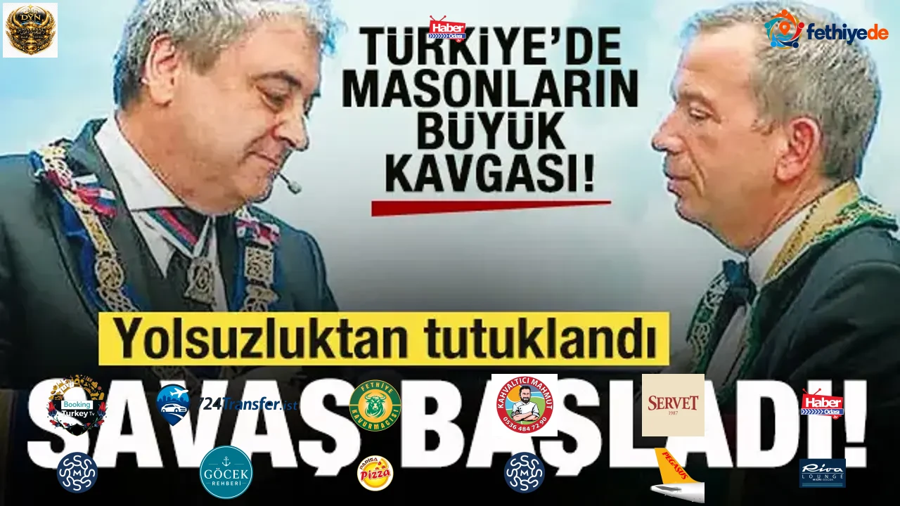 Türkiye'de masonların kavgası büyüyor! Yolsuzluktan tutuklandı, savaş başladı