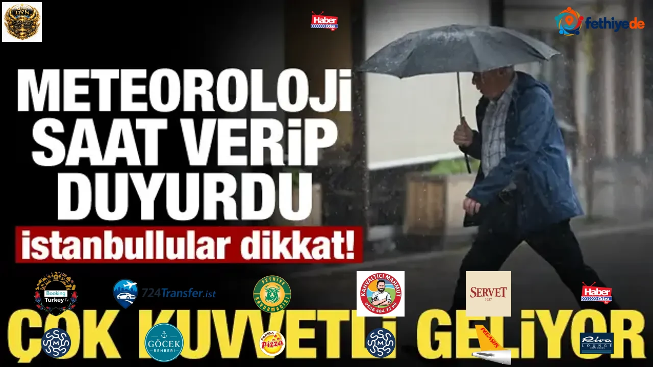 Meteoroloji saat verip duyurdu! İstanbul dahil birçok ilde sağanak ve fırtına alarmı