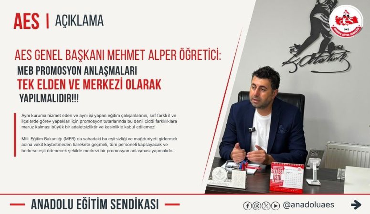 BASK ve Anadolu Eğitim Sendikası MEB'e seslendi, promosyon tek elden yönetilsin