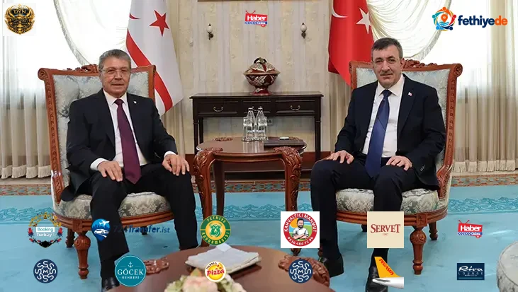 Cumhurbaşkanı Yardımcısı Yılmaz, KKTC Başbakanı Üstel ile görüştü