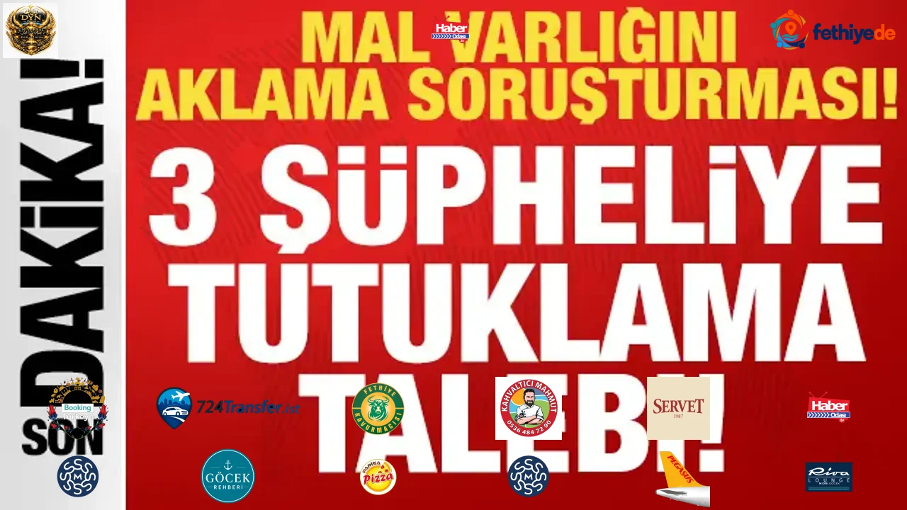 Mal varlığı aklama soruşturmasında 3 şüpheliye tutuklama talebi