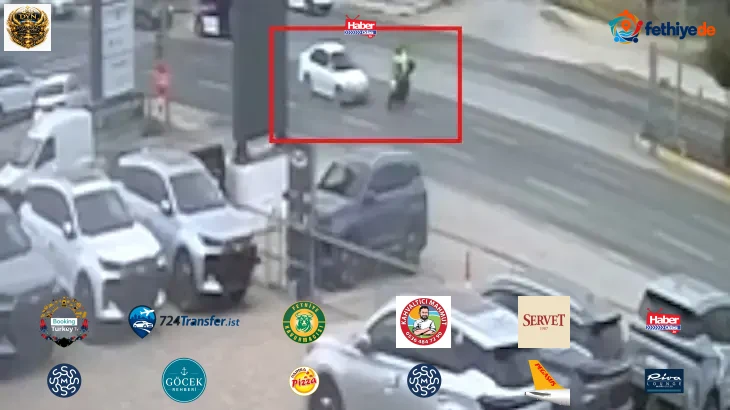 Edremit'te feci kaza kamerada! Otomobilin çarptığı motosikletin sürücüsü Mustafa Özcan hayatını kaybetti