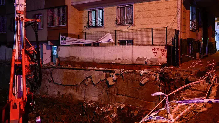 Bahçelievler'de çökme riski oluşan 2 apartman boşaltıldı