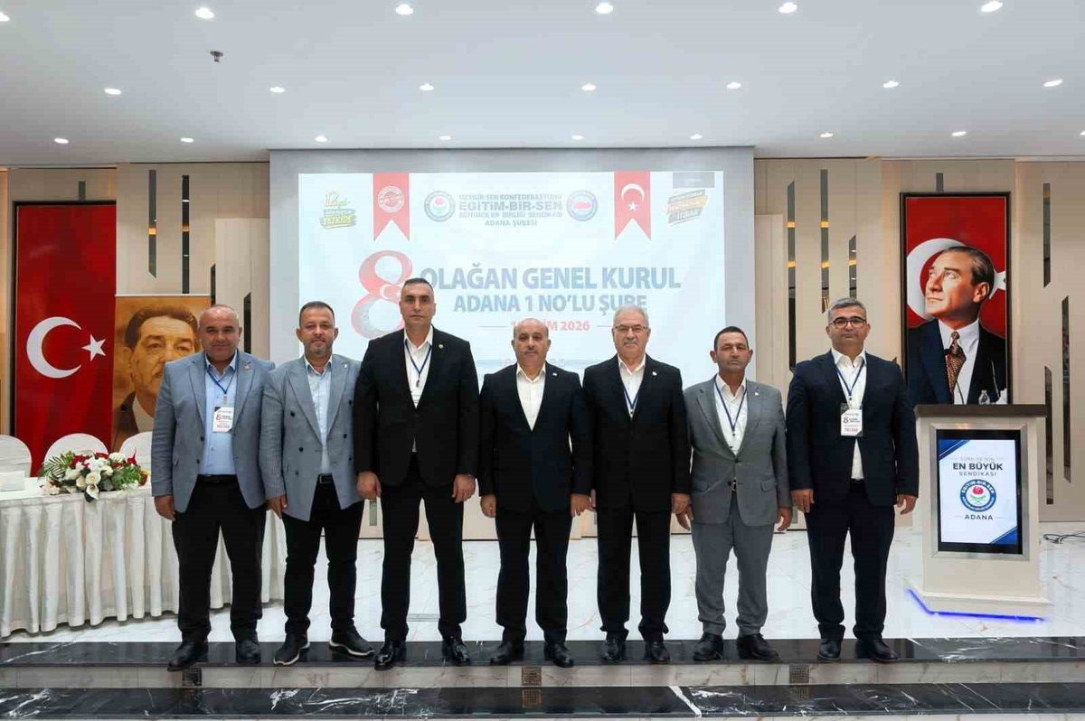 Sarıgeçili başkanlığındaki Eğitim-Bir-Sen Adana yönetimi mazbatasını aldı