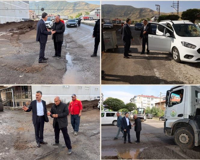 Güroymak’ta Yağışlardan Etkilenen Yollarda Bakım ve Onarım Çalışmaları Sürüyor