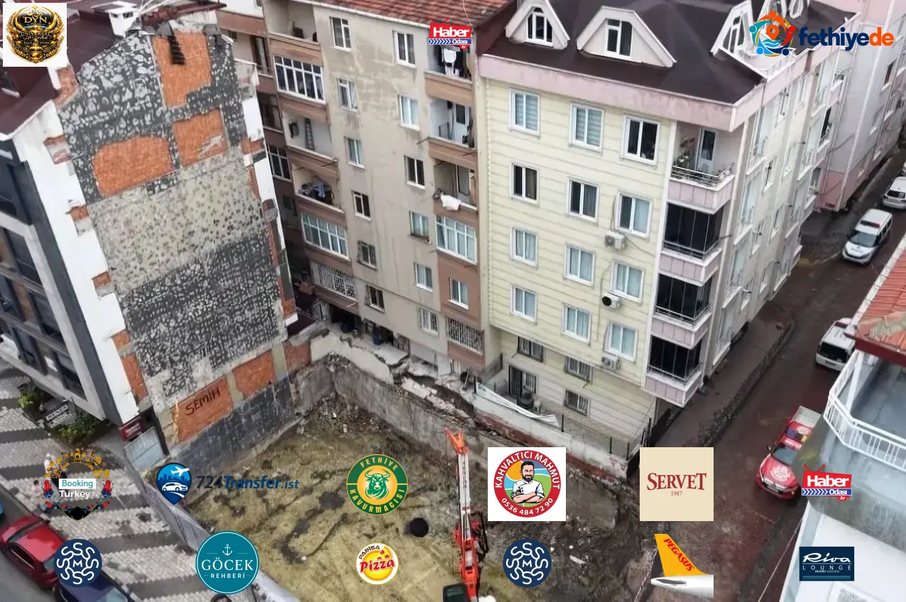 Bahçelievler'de iki binada zemin çökmesi dronla görüntülendi! 20 daire boşaltıldı