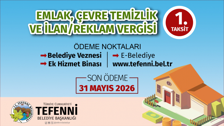 Vergi Borcu 1. Taksit Dönemi Ödemesi Hakkında Duyuru