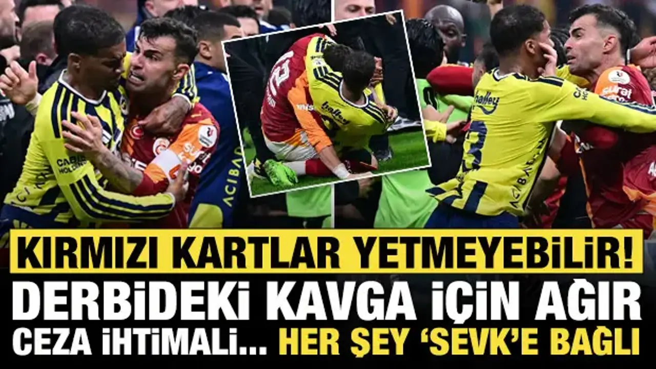 Kırmızı kartlar yetmeyebilir! Derbinin önüne geçen kavgada ağır ceza gündemde