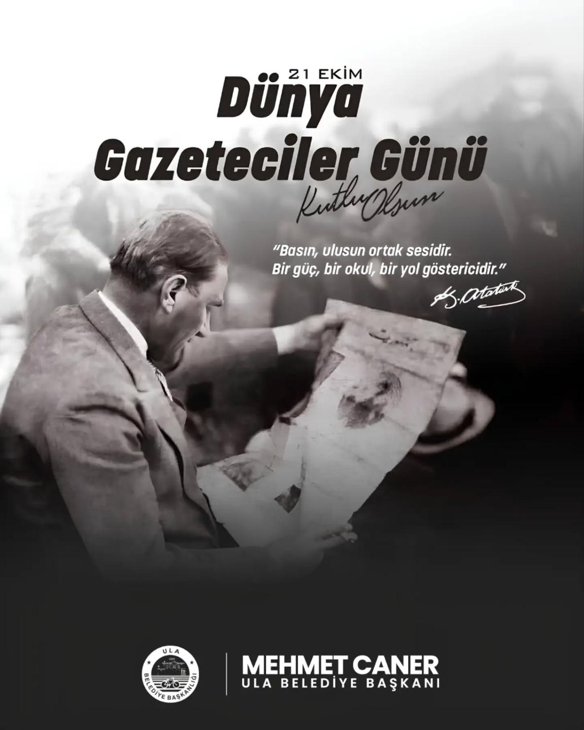 [BELEDIYE · Muğla · Ula] 21 Ekim Dünya Gazeteciler Günü Kutlu Olsun